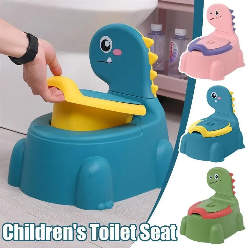 Dinossauro dos desenhos animados Espessamento Potty para bebê, banheiro infantil, assento de treinamento, mictórios para meninos e meninas, suprimentos de banheiro