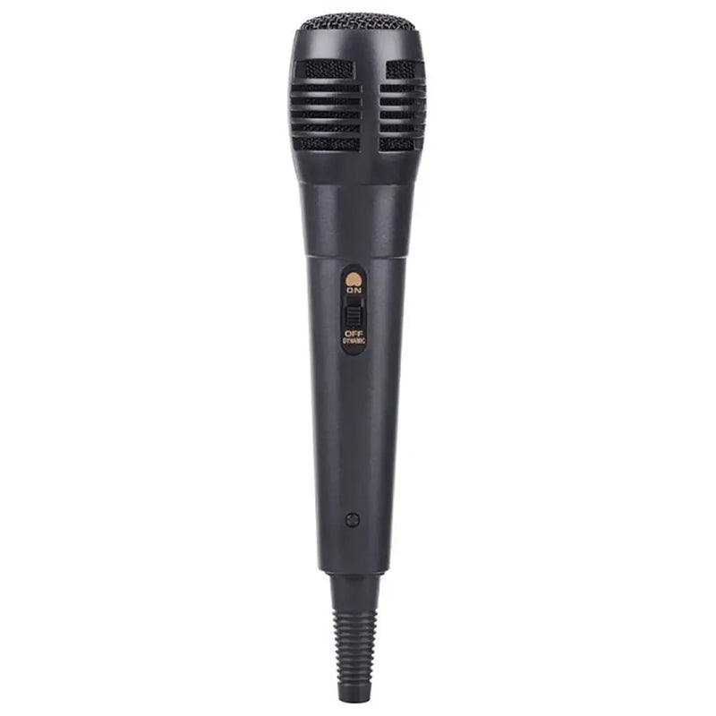 Microfone de mão profissional com fio preto, microfone dinâmico, microfone vocal para gravação de karaokê, tubo de voz de 6,35 mm/3,5 mm